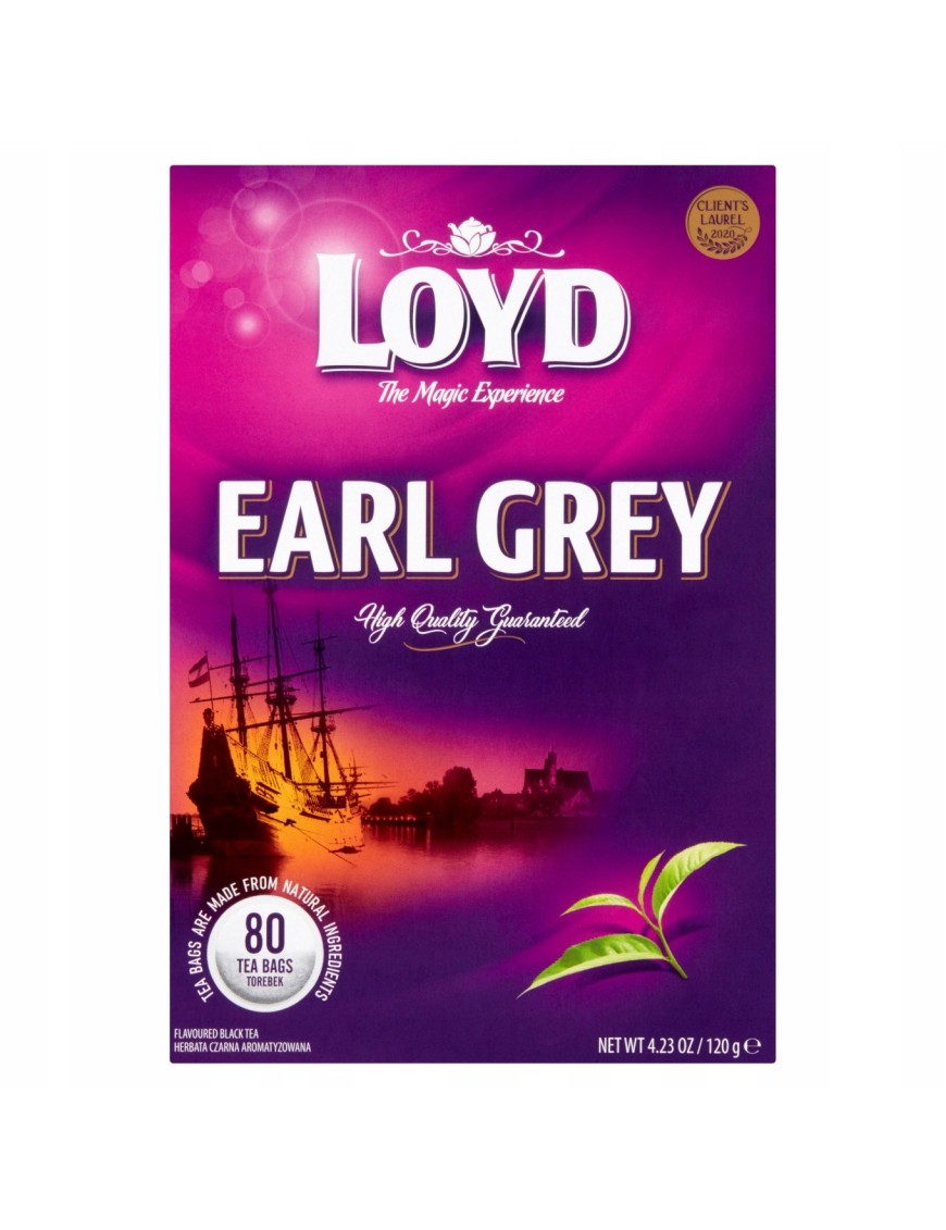 Loyd Earl Grey Herbata czarna aromatyzowana 120 g