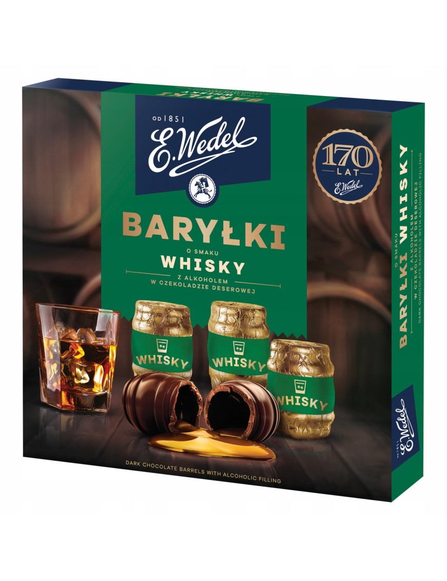 E. Wedel Baryłki o smaku whisky z alkoholem 200 g