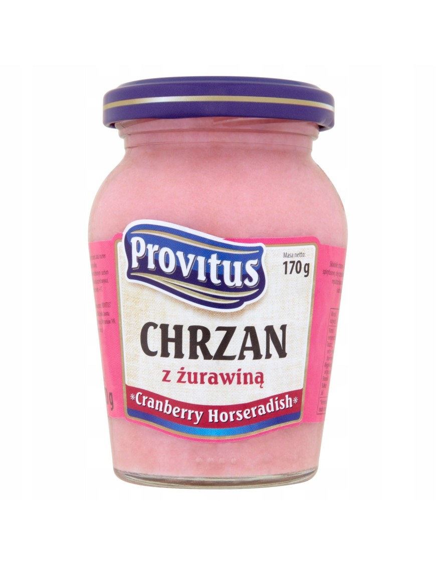 Provitus Chrzan z żurawiną 170 g