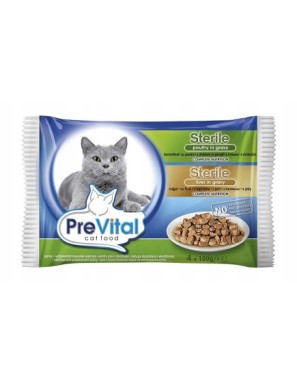 Pełnoporcjowa karma dla kotów PreVital w sosie