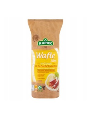 Kupiec Slim Wafle ryżowe ze słonecznikiem 84g 18sz