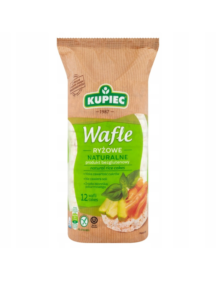 Kupiec Wafle ryżowe naturalne 120 g (12 sztuk)