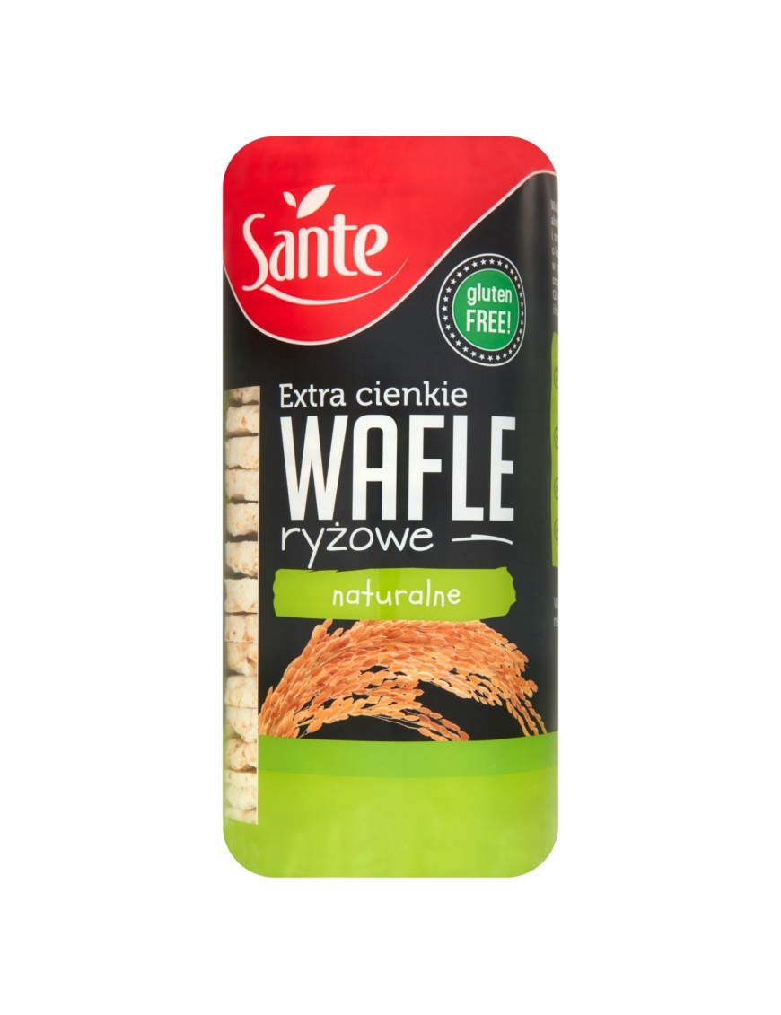 Sante Extra cienkie wafle ryżowe naturalne 110 g