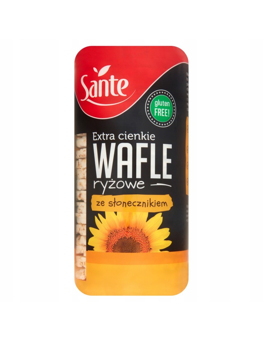 Sante Extra cienkie wafle ryżowe ze słonecznikiem