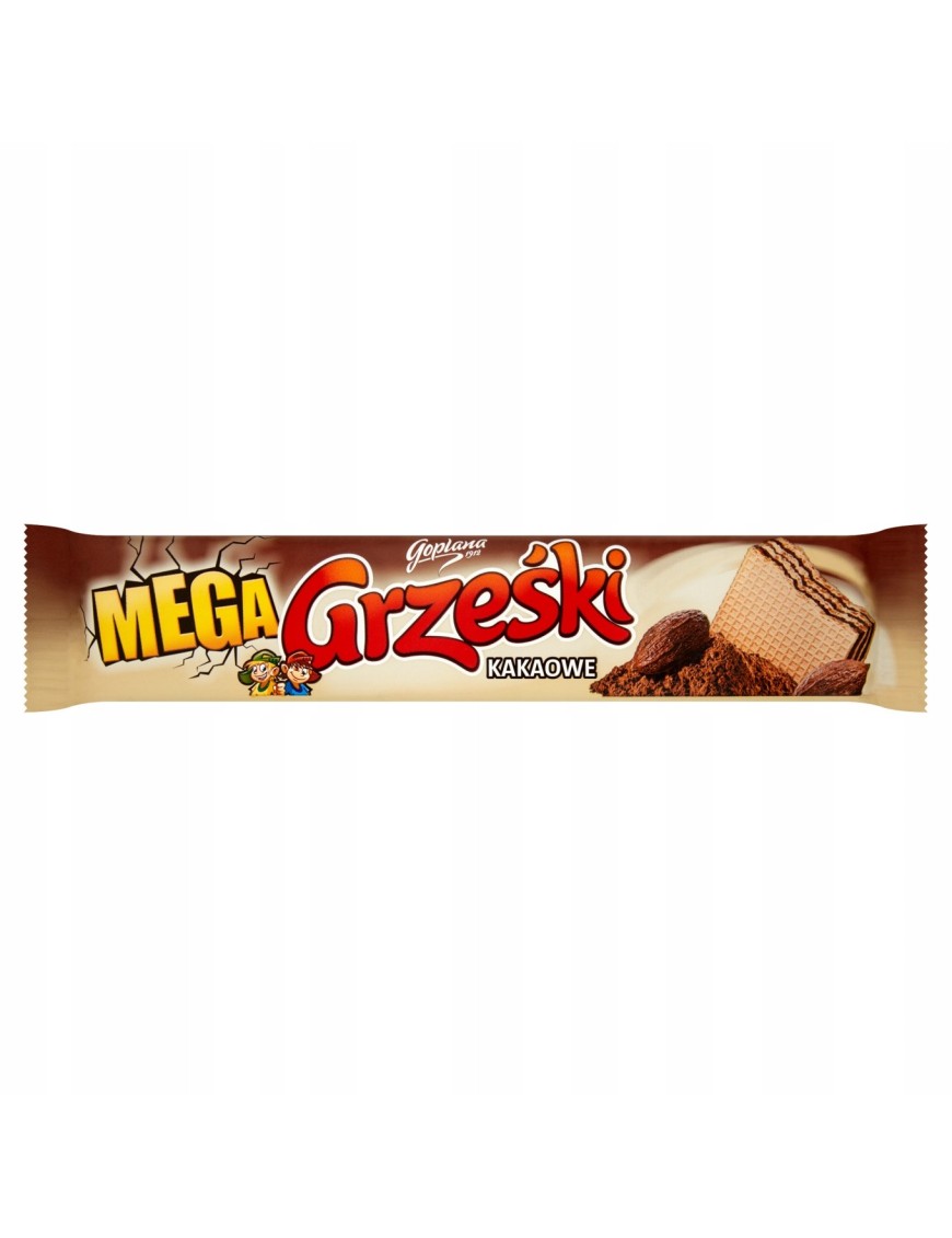 Grześki Mega Kakaowe z kremem kakaowym 34 g