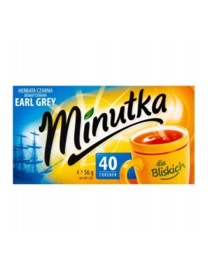 Minutka Earl Grey Herbata czarna 56 g (40 torebek)