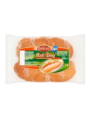 Oskroba Hot-Dog Pieczywo pszenne 240 g 4szt
