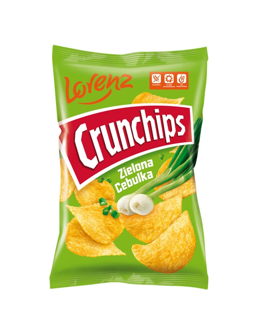 Crunchips Chipsy ziemniaczane zielona cebulka 140g