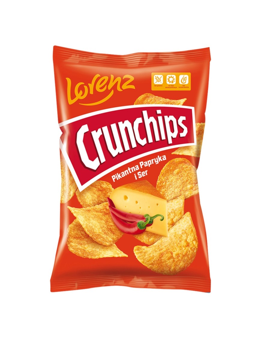 Crunchips Chipsy pikantna papryka i ser 140 g