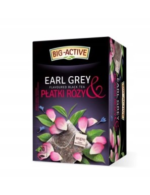 Big-Active herbata czarna Earl Grey i płatki róży