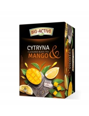 Big-Active Herbata Czarna o Smaku Mango i Cytryny