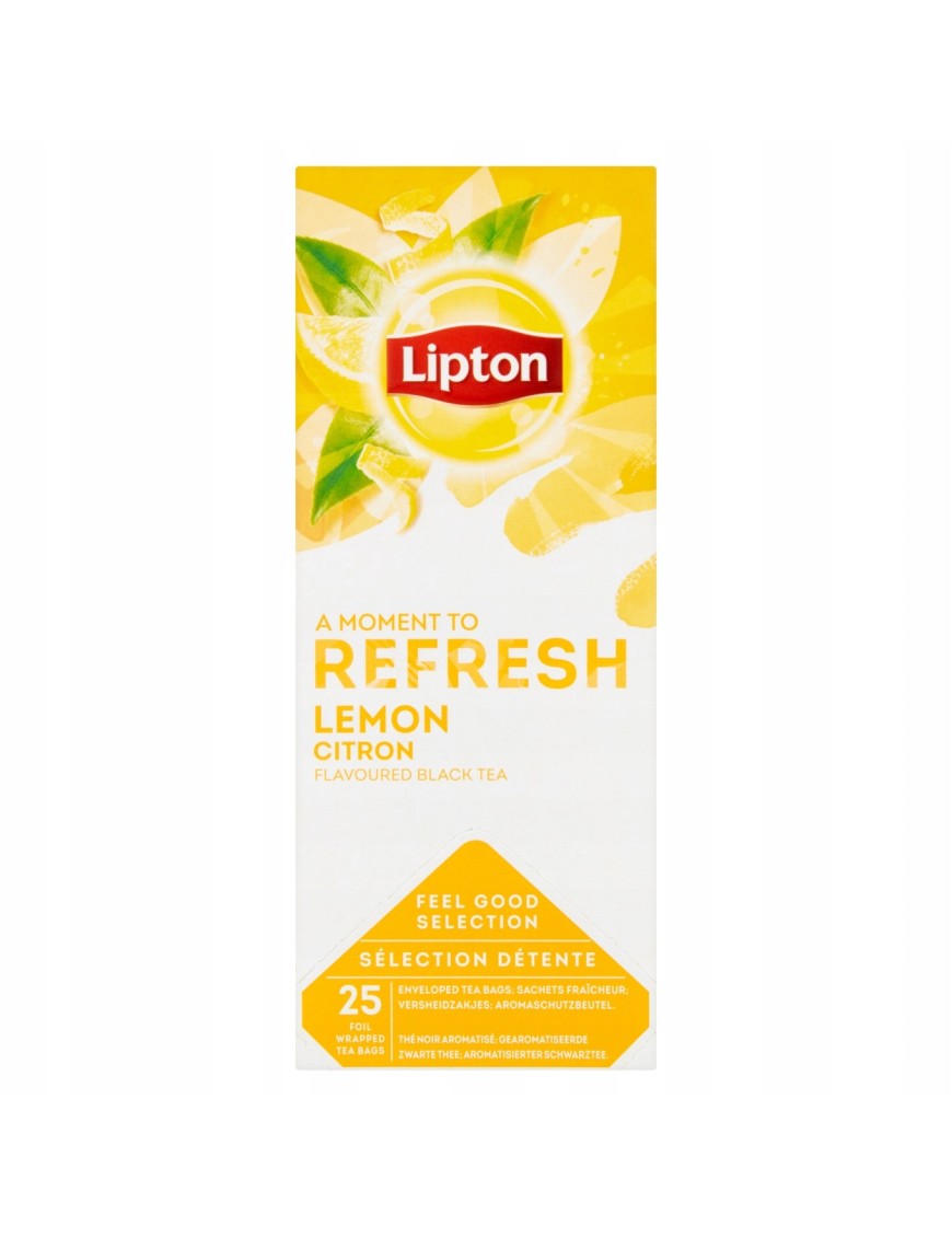 Lipton Herbata czarna o smaku cytrynowym 40g 20T