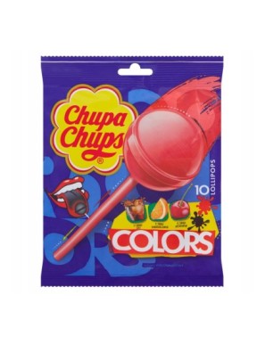 Chupa Chups Colors Lizaki wielosmakowe 120 g 10szt