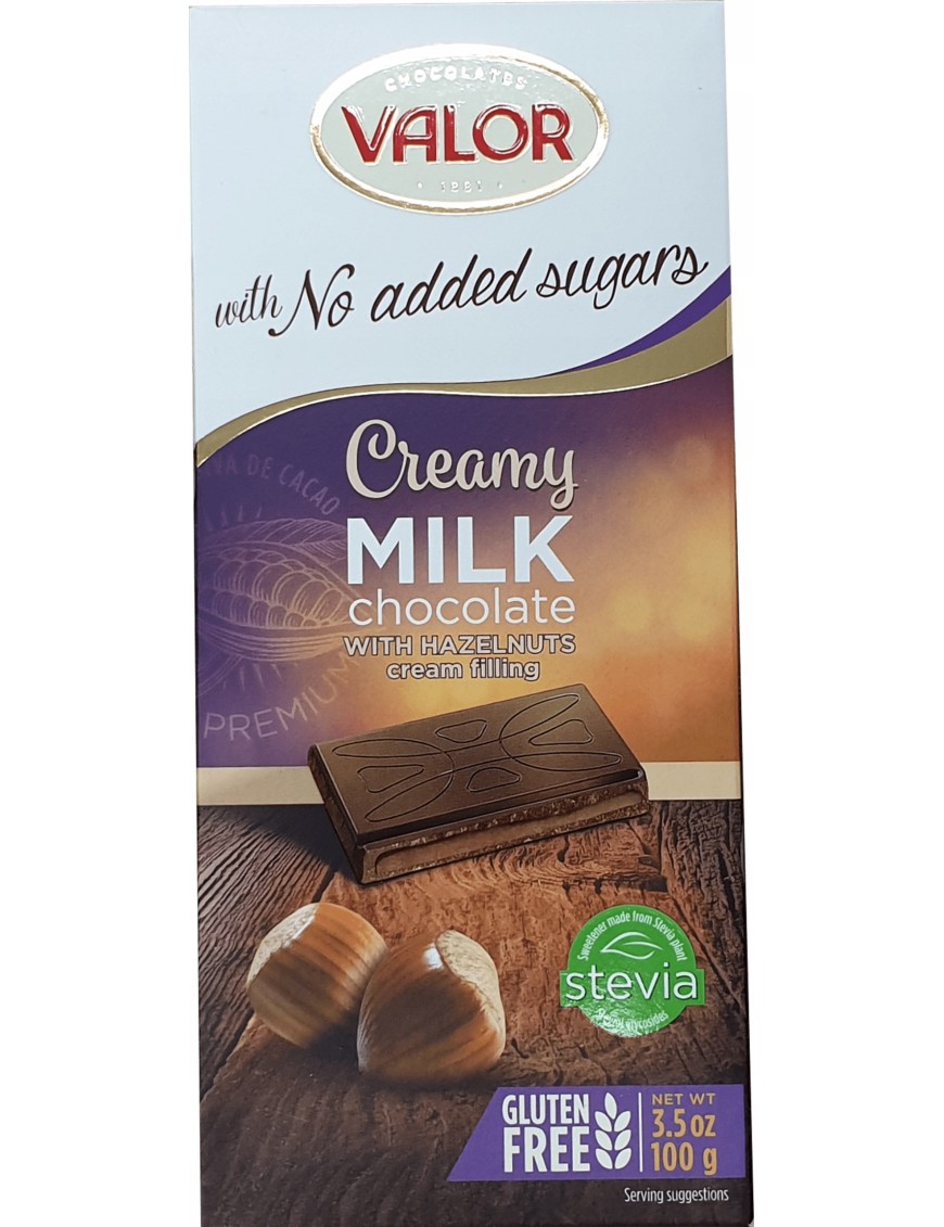 VALOR Czekolada mleczna z nadzieniem 100 g