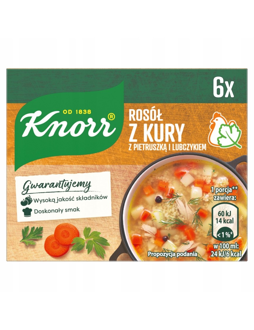 Knorr Rosół z kury z pietruszką i lubczykiem 60g