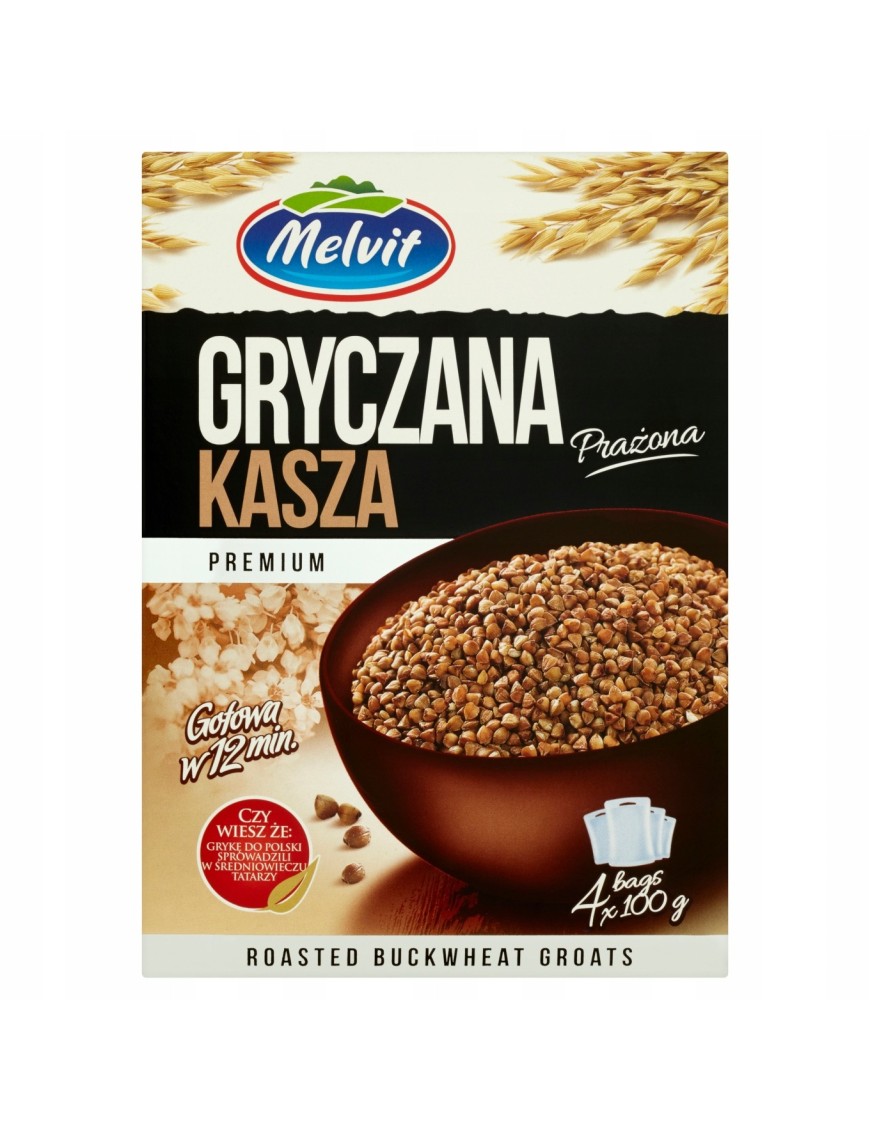 Melvit Premium Kasza gryczana prażona 400 g