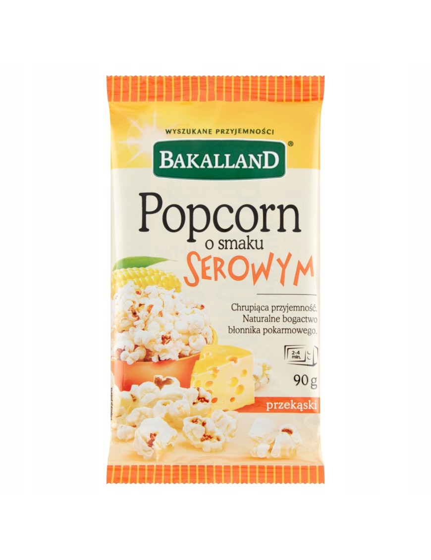 Bakalland Popcorn o smaku serowym 90 g