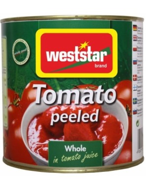 Pomidory całe bez skórki 25kg WESTSTAR