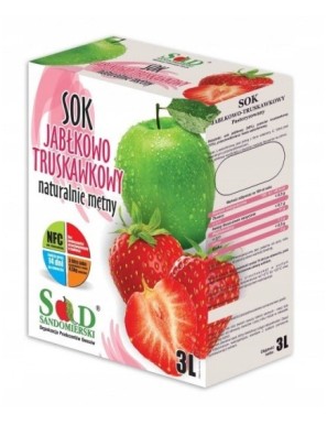 Sok jablkowo - truskawkowy 3L Sad Sandomierski