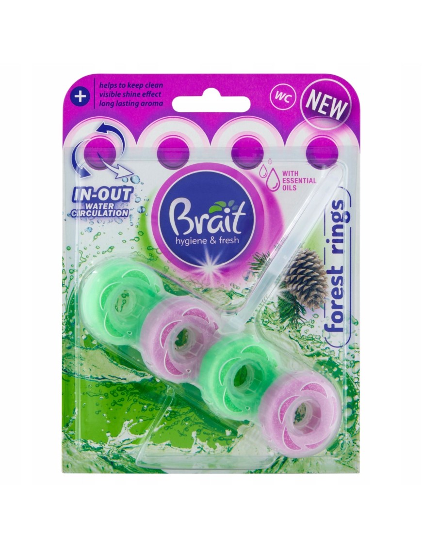 Kostka do wc brait rings forest 40g