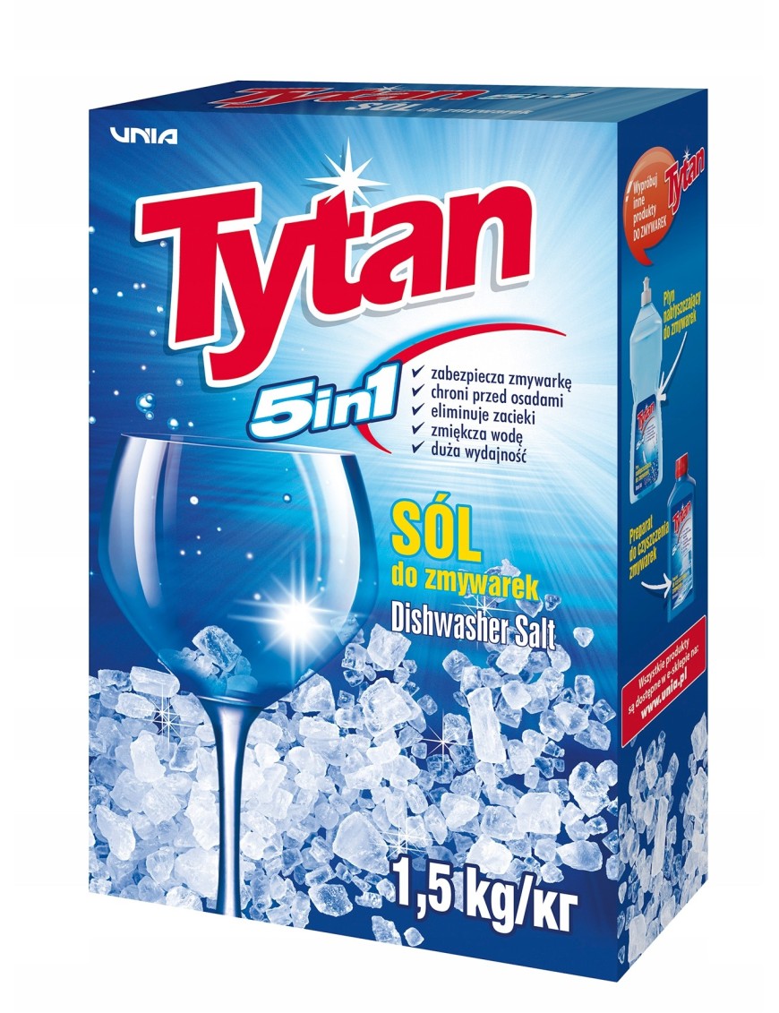 Specjalna sól do zmywarek Tytan 15kg