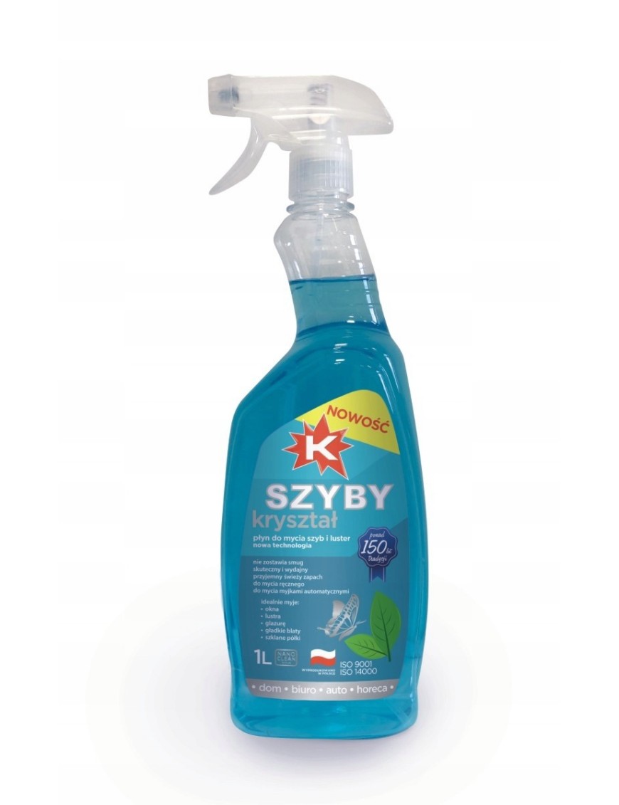 K szyby kryształ - płyn do mycia szyb i luster 1L