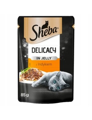 Sheba Delicacy in jelly z Indykiem 85 g