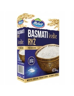 Melvit Ryż Basmati Indie 4x100g