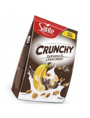 Crunchy bananowe 350g Sante