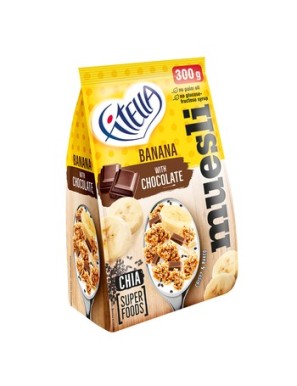 Fitella Musli chrupkie banan czekolada chia 300g