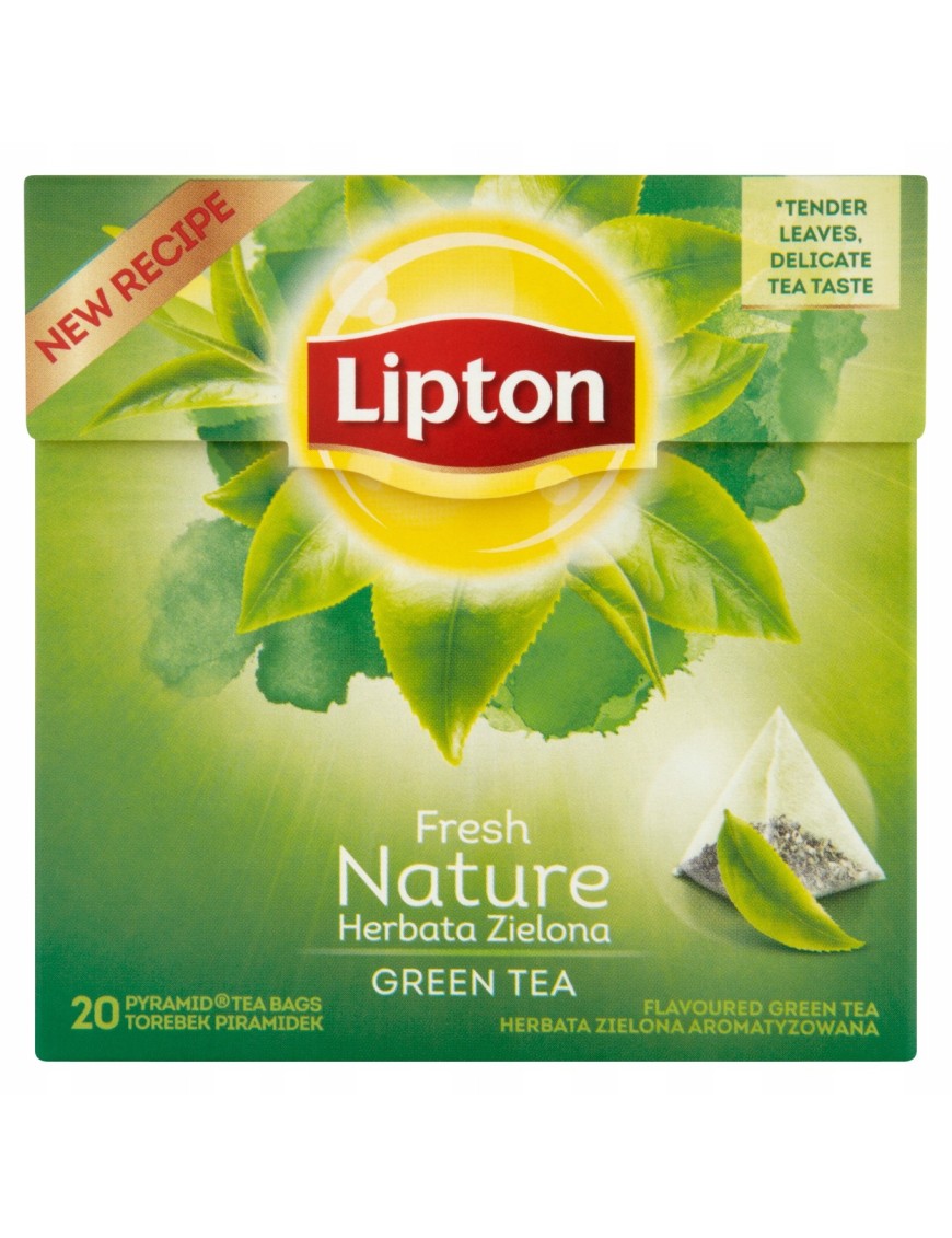 Lipton Fresh Nature Herbata zielona 28 g 20T
