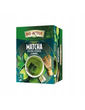 Big-Active Matcha Zielona Herbata i Limonka 20T