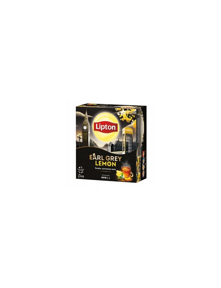 Lipton Earl Grey Lemon herbata czarna (92 torebki)