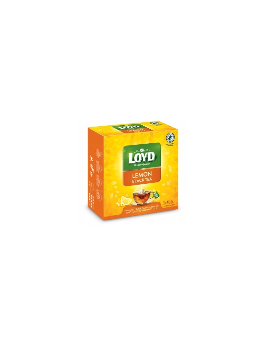 LOYD Lemon black tea 85 g - 50 pyramid tea bags