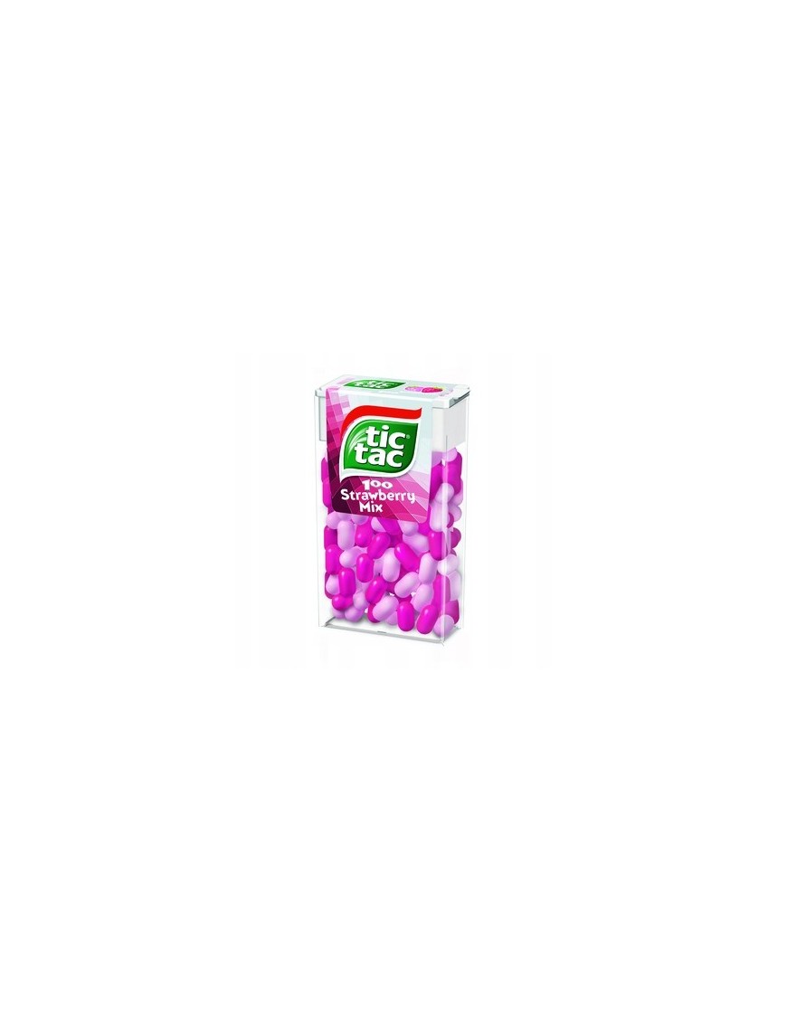 TIC TAC Strawberry Mix truskawkowe 49g