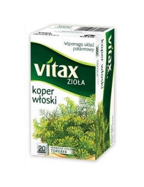 Vitax herbata ziołowa Koper włoski 20T x 15g
