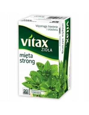 Herbata Vitax Zioła Mięta Strong 20 torebek x 15g