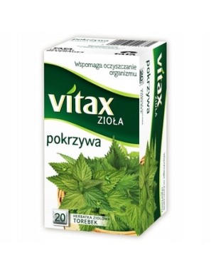 Herbata Vitax Zioła Pokrzywa 20 torebek x 15g