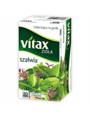 Herbata Vitax Zioła Szałwia 20 torebek x 12g