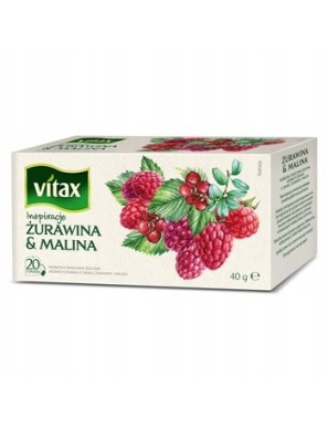 Herbata Vitax Inspiracje Żurawina&Malina 20T