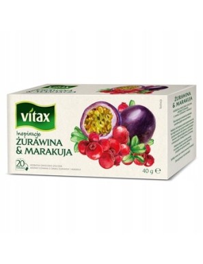 Herbata Vitax Inspiracje Żurawina&Marakuja 20T