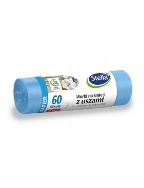 Stella Worki na śmieci PAPIER 60L 14szt niebieskie