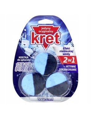 KRET Kostka do spłuczki 3x50g - Ocean Fresh