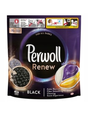 Perwoll Renew Caps Black 432g 32 sztuk