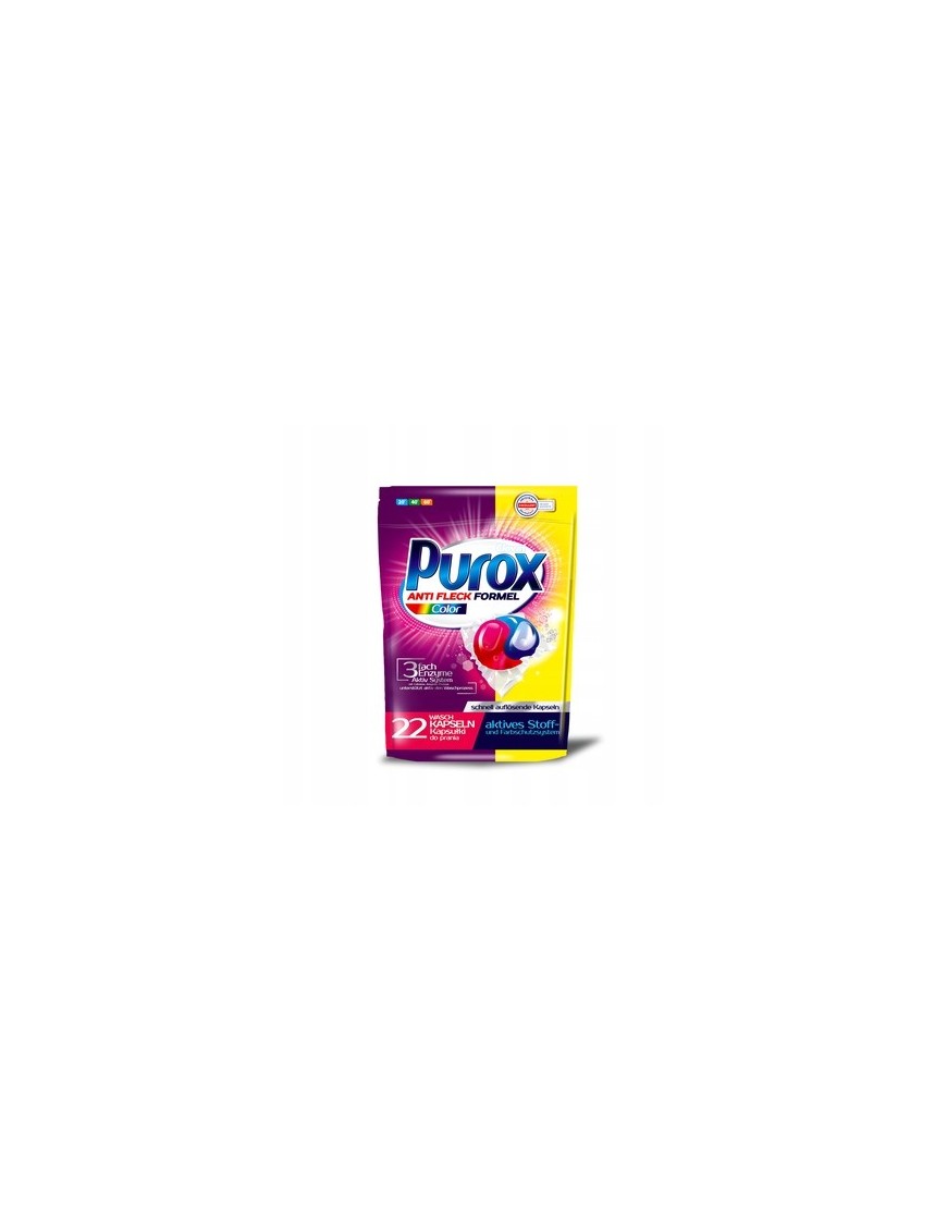 Purox Anit Color 22 dwukomorowe kapsułki do prania