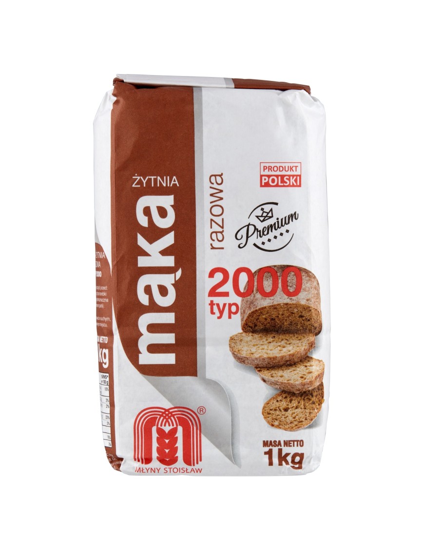 Młyny Stoisław Mąka żytnia typ 2000 razowa 1 kg