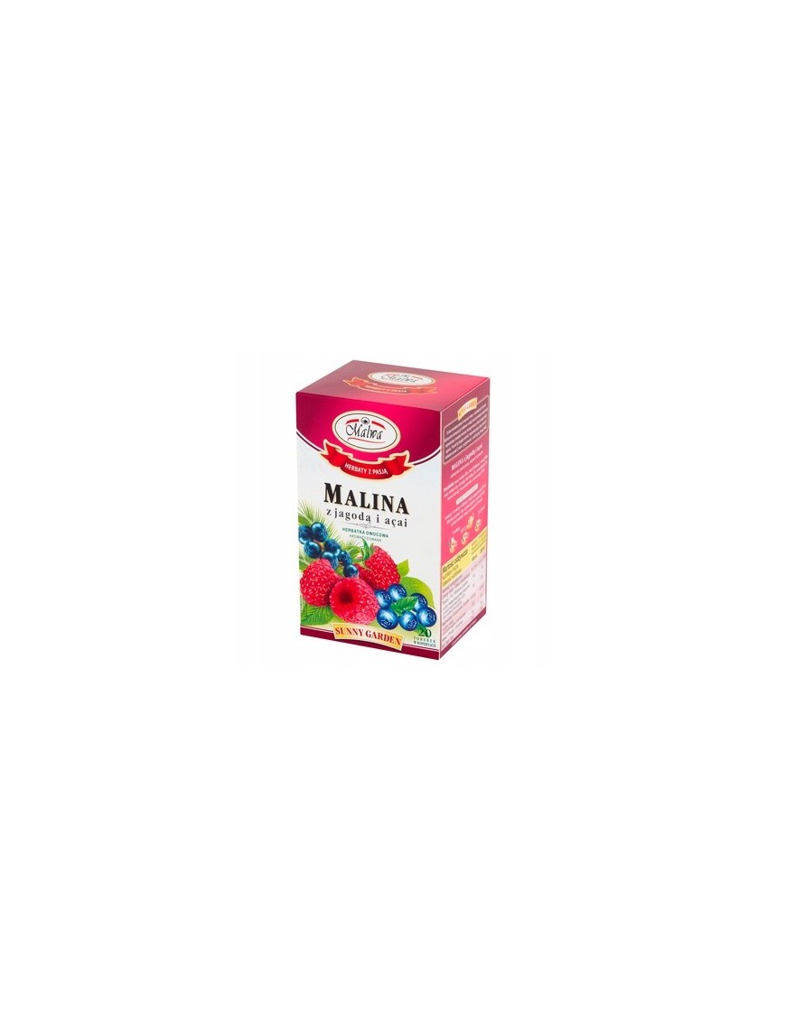 Malwa Herbata owocowa Malina z jagodą i acai 20TB