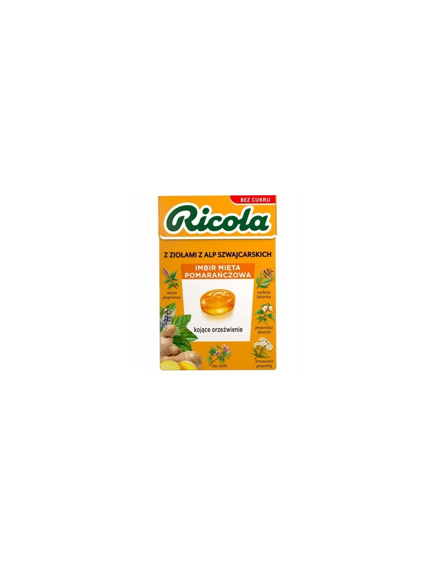 Ricola Imbir Mięta Pomarańczowa 275g