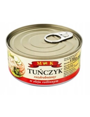 MK Tuńczyk rozdrobniony w oleju roślinnym 170 g.