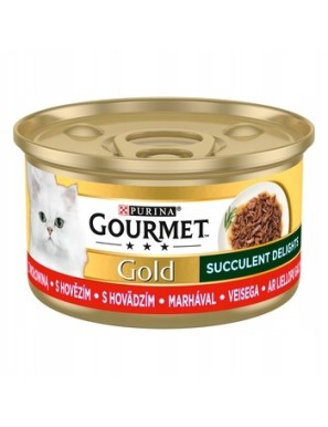 Gourmet GOLD Succulent Delights z wołowiną 85g